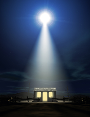 Christ's Birth In A Stable