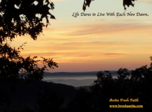 Anita Brooks, Dare to Live