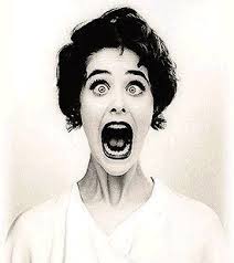 Woman afraid (funny)