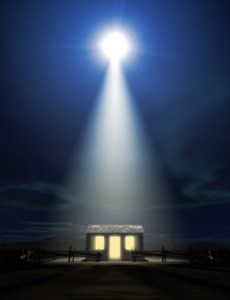 Christ's Birth In A Stable