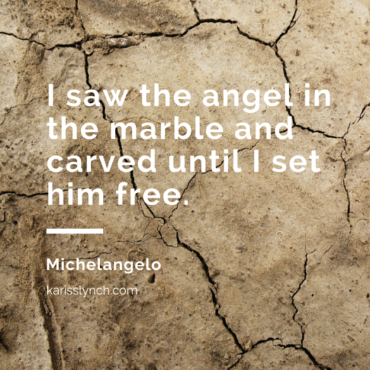 Kariss Lynch creating a writing masterpiece